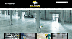 Desktop Screenshot of concrete-solutions.ca
